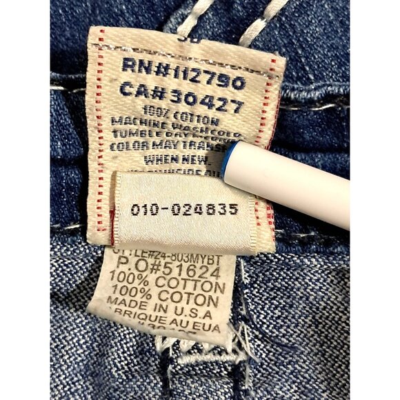 True Religion Womens Size 30 Straight Leg Jeans Size 31 Made In USA Denim - Picture 7 of 8